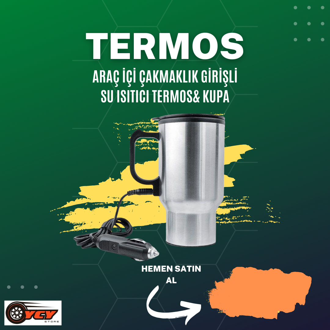 ARAÇ İÇİ SU ISITICI TERMOS BARDAK